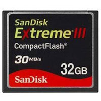 Sandisk 32GB Extreme III CompactFlash (SDCFX3-032G-E31)